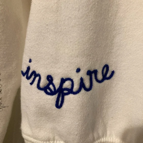 POLO Ralph Lauren White Kindness Graphic Hoodie Sz M - Picture 8 of 13